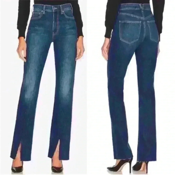 NWT Veronica Beard Keane Long Straight Leg High Rise Jeans Size 30 - Picture 2 of 13